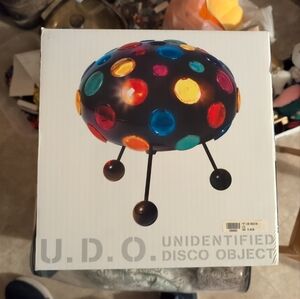Spencers UDO Party Light Unidentified Disco Object Spinning Vintage Tested